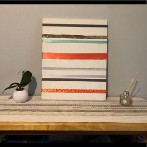 Ribbon canvas wall art